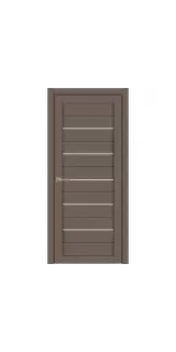 Межкомнатная дверь экошпон SoftTouch Light 2127 тортора со стеклом