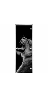 Стеклянная дверь Animals-20