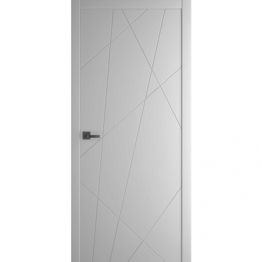 Межкомнатная дверь Porta ПТА-15B серая Shellac Grey чёрный лампас глухая