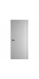 Межкомнатная дверь Porta ПТА-15B серая Shellac Grey чёрный лампас глухая