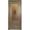 Дверь 631 Дуб винчестер трюфель со стеклом сатин бронза бронзовый пигмент