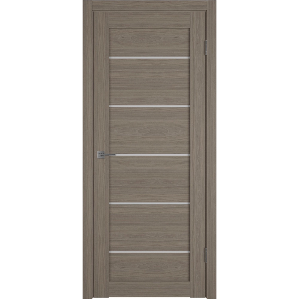 Межкомнатная дверь экошпон Atum Pro 27 Brun Oak White Cloud со стеклом