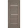 Межкомнатная дверь экошпон Atum Pro 27 Brun Oak White Cloud со стеклом