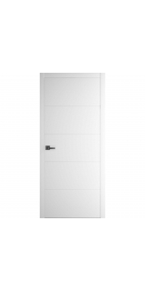 Межкомнатная дверь Porta ПТА-4B белая Shellac White чёрный лампас глухая