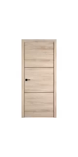 Межкомнатная дверь экошпон vfd серия Urban 2 Sand Vellum Black Mould глухая