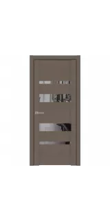 Межкомнатная дверь экошпон SoftTouch UniLine 30013 тортора со стеклом