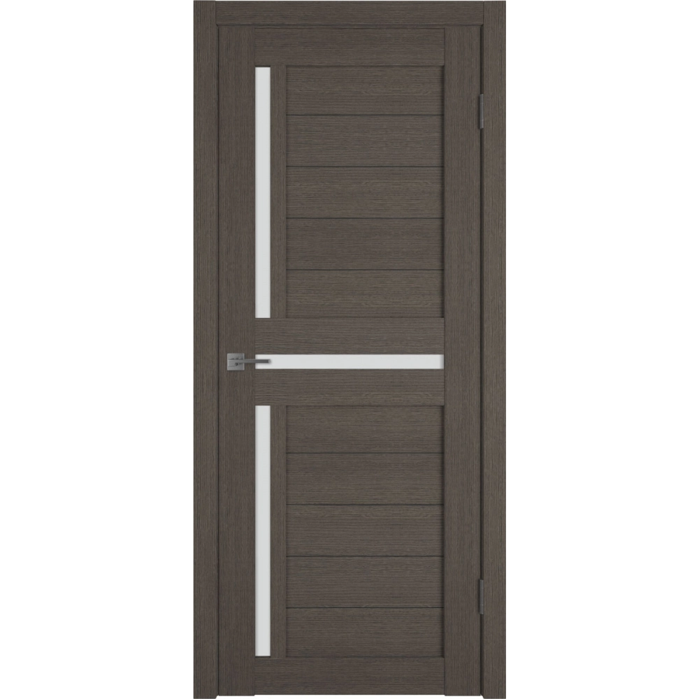 Межкомнатная дверь экошпон Atum X16 Grey Wood White Cloud со стеклом
