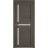 Межкомнатная дверь экошпон Atum X16 Grey Wood White Cloud со стеклом