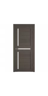 Межкомнатная дверь экошпон Atum X16 Grey Wood White Cloud со стеклом