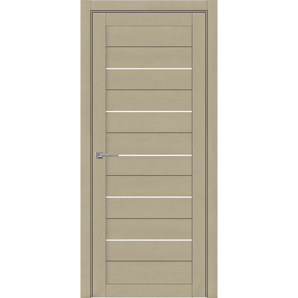 Межкомнатная дверь экошпон SoftTouch Light 2127 кремовый со стеклом