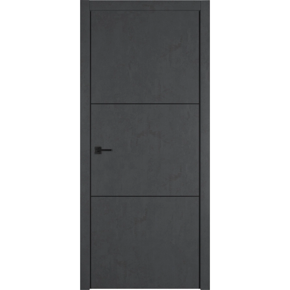 Межкомнатная дверь экошпон Urban 2 Jet Loft Black Mould Be глухая