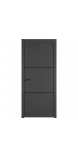 Межкомнатная дверь экошпон Urban 2 Jet Loft Black Mould Be глухая