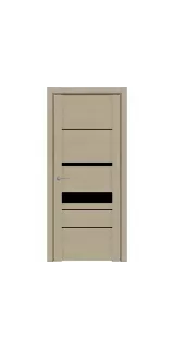 Межкомнатная дверь экошпон SoftTouch UniLine 30023 кремовый со стеклом