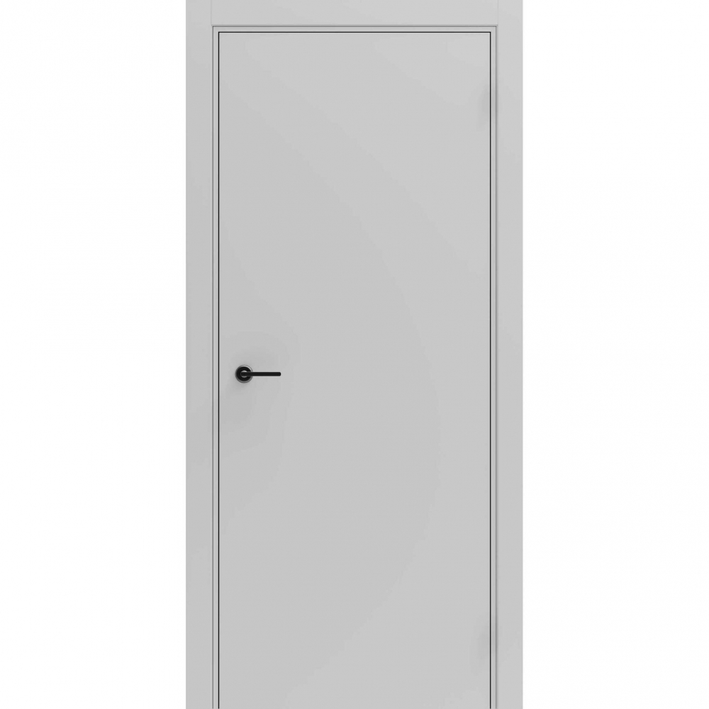 Межкомнатная дверь Porta ПТА-50B серая Shellac Grey чёрный лампас глухая