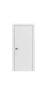Межкомнатная дверь Porta ПТА-50B белая Shellac White чёрный лампас глухая