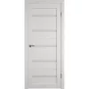 Межкомнатная дверь экошпон Atum X7 Bianco со стеклом White Cloud