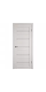 Межкомнатная дверь экошпон Atum X7 Bianco со стеклом White Cloud