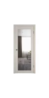 Межкомнатная дверь экошпон Atum PRO Х32 Scansom Oak с зеркалом
