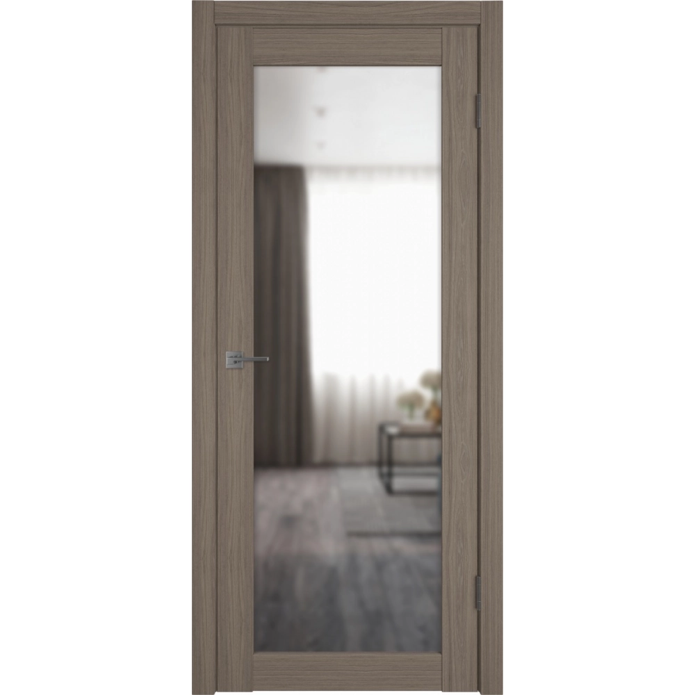 Межкомнатная дверь экошпон Atum PRO Х32 Brun Oak с зеркалом