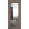 Межкомнатная дверь экошпон Atum PRO Х32 Brun Oak с зеркалом