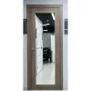 Межкомнатная дверь экошпон Atum PRO Х32 Brun Oak с зеркалом
