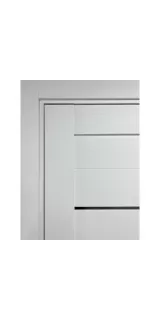 Межкомнатная дверь серия Atum X5 Snow White Cloud со стеклом