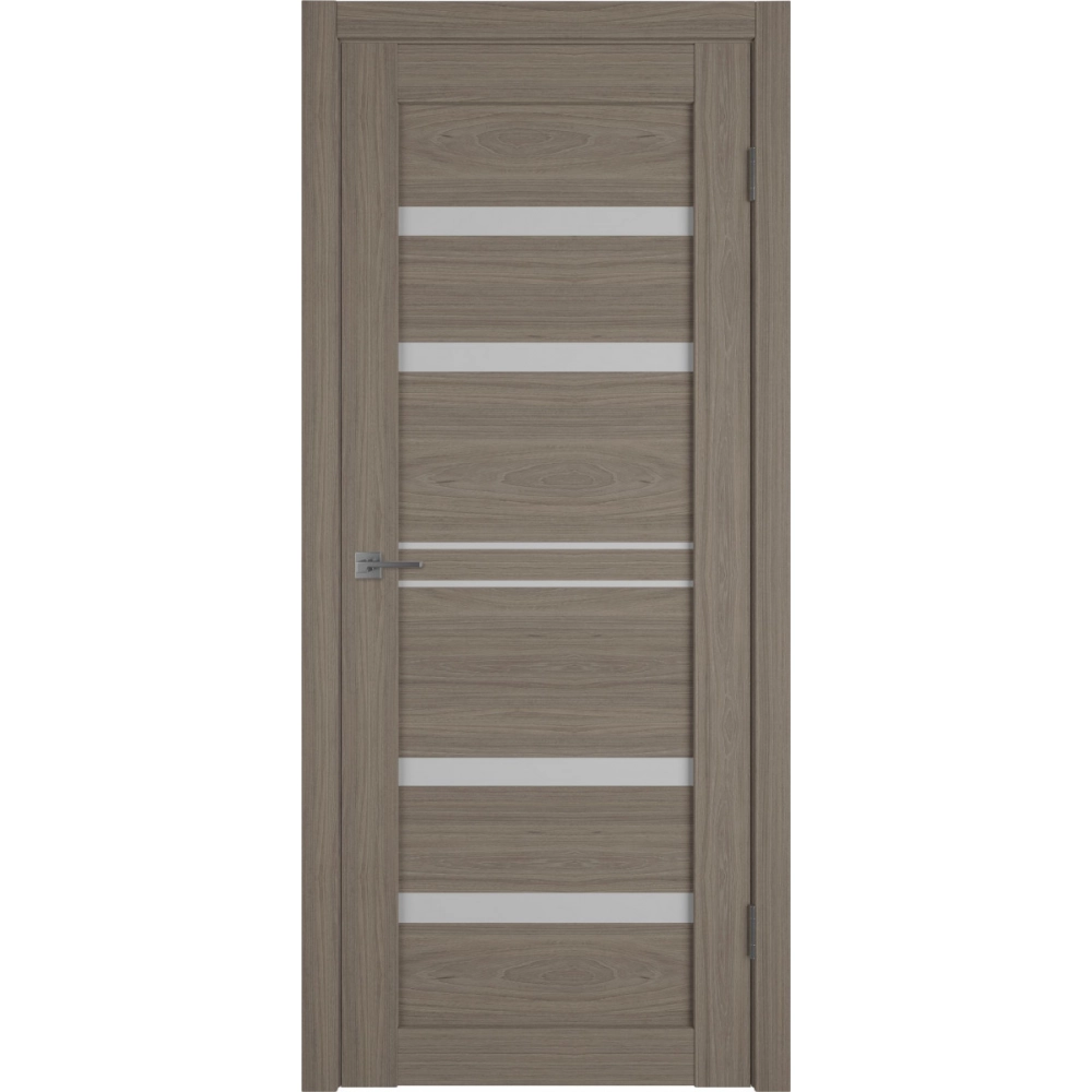 Межкомнатная дверь экошпон Atum Pro 26 Brun Oak White Cloud со стеклом