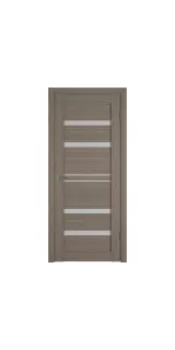 Межкомнатная дверь экошпон Atum Pro 26 Brun Oak White Cloud со стеклом