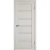 Межкомнатная дверь экошпон Atum Pro 28 Artic Oak со стеклом White Cloud