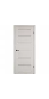 Межкомнатная дверь экошпон Atum Pro 28 Artic Oak со стеклом White Cloud