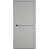 Межкомнатная дверь Emalex Urban 1 taupe AL чёрная с 4-х сторон