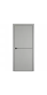 Межкомнатная дверь Emalex Urban 1 taupe AL чёрная с 4-х сторон