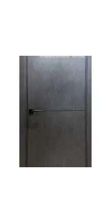 Межкомнатная дверь экошпон Urban 1 Jet Loft Black Mould Be глухая