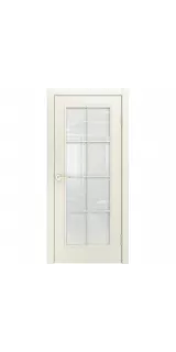 Межкомнатная дверь эмаль Версаль-Ф loft RAL 9010 со стеклом