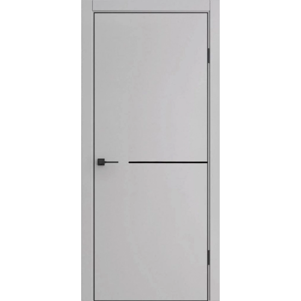 Межкомнатная дверь экошпон ДП-50.1 Silver gray глухая