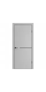 Межкомнатная дверь экошпон ДП-50.1 Silver gray глухая