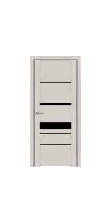 Межкомнатная дверь экошпон SoftTouch UniLine 30023 бьянка со стеклом