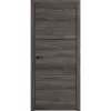 Межкомнатная дверь экошпон Urban 2 Terra Vellum Black Mould Be глухая