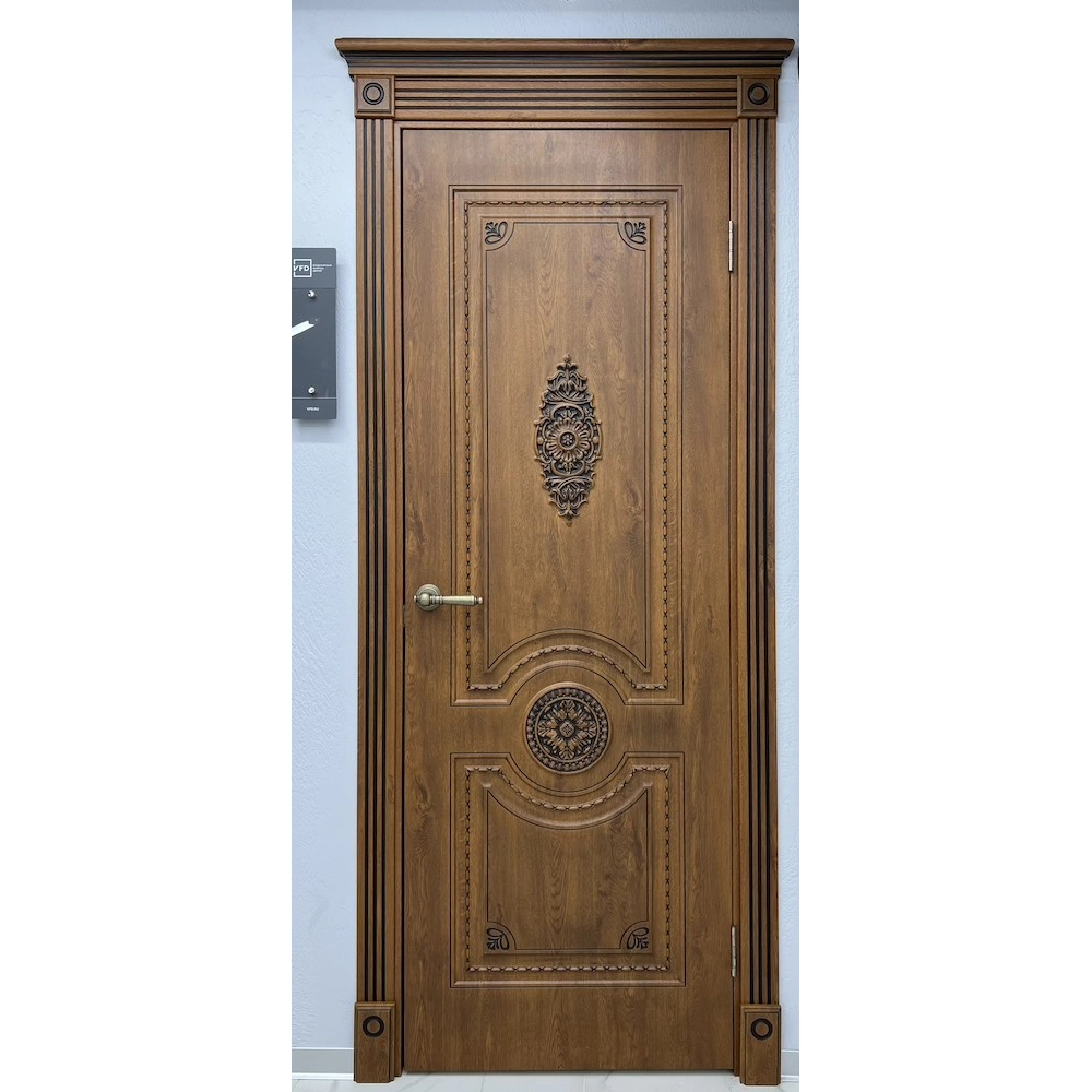 Межкомнатная дверь экошпон Greta Honey Classic PB глухая