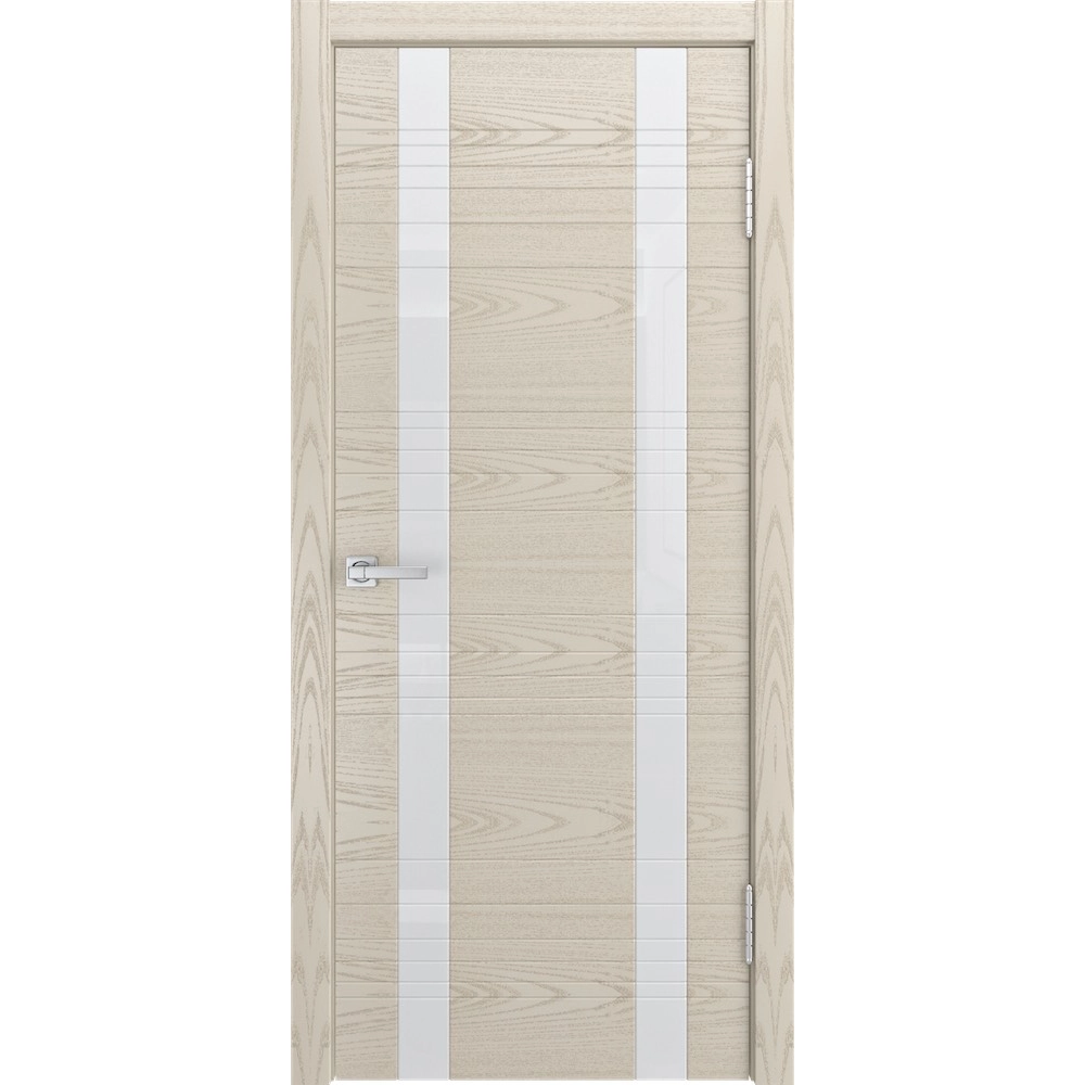 Межкомнатная дверь шпон ID D бьянка со стеклом