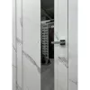 Межкомнатная дверь экошпон Soft Touch UniLine Mramor 30004/1 Marable монте белый стекло зеркало грей