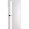 Межкомнатная дверь Porta-51 4AF белая Shellac White Al кромка в цвет со стеклом