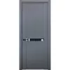 Межкомнатная дверь экошпон PRIME B 6 Антрацит со стеклом