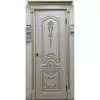 Межкомнатная дверь эмаль Смальта-Deco 11, остеклённая, cлоновая кость патина золото