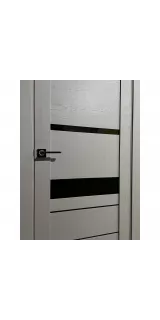 Межкомнатная дверь экошпон SoftTouch UniLine 30023 тортора со стеклом