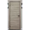 Межкомнатная дверь экошпон vfd серия Urban 2 Sand Vellum Black Mould глухая