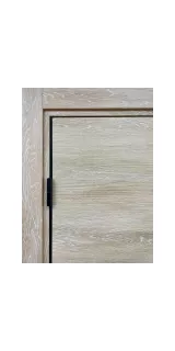 Межкомнатная дверь экошпон vfd серия Urban 2 Sand Vellum Black Mould глухая