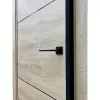 Межкомнатная дверь экошпон vfd серия Urban 2 Sand Vellum Black Mould глухая