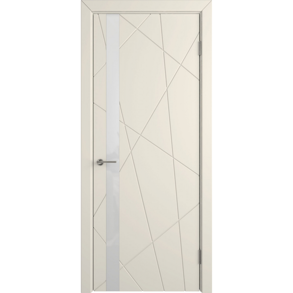 Межкомнатная дверь эмаль FLITTA WHITE GLOSS жемчуг