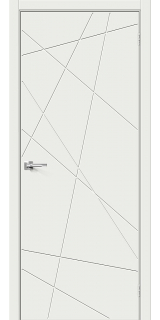 Межкомнатная дверь Граффити-5.Д.П White Matt